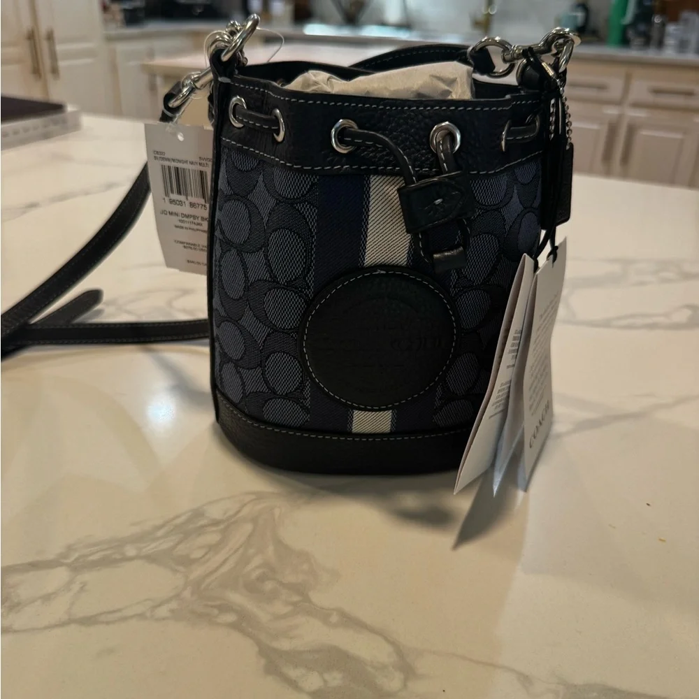 Coach Jacquard Mini Bucket Bag - Picture 2 of 8